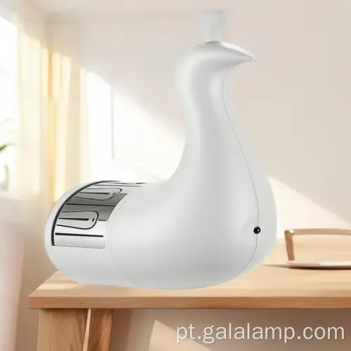 Luz de mesa USB do pavão